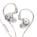 Fones de ouvido KZ EDX Pro, intra-auriculares dinâmicos com fio HiFi, com cancelamento de ruído