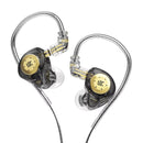 Fones de ouvido KZ EDX Pro, intra-auriculares dinâmicos com fio HiFi, com cancelamento de ruído
