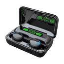 Fones de ouvido sem fio Bluetooth F9 5C Tws à prova d'água Fones de ouvido com tela digital Heaset