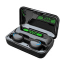 Fones de ouvido sem fio Bluetooth F9 5C Tws à prova d'água Fones de ouvido com tela digital Heaset