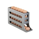 Dispensador de Ovos para Geladeira, com rolamento automático para 30 Ovos Life Store Cinza