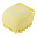 Escova de Banho Massageadora para Pets pets 1 Life Store Amarelo