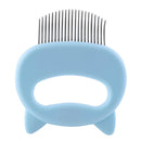 Escova Massageadora e Removedora de Pelos para Pets pets 3 Life Store Azul
