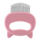 Escova Massageadora e Removedora de Pelos para Pets pets 3 Life Store Rosa