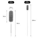 Espanador Eletrostático Flexível Telescópico, Lavável Removível Dobrável, Extensor Até 2,80 metros, Para Limpeza de Casa Life Store
