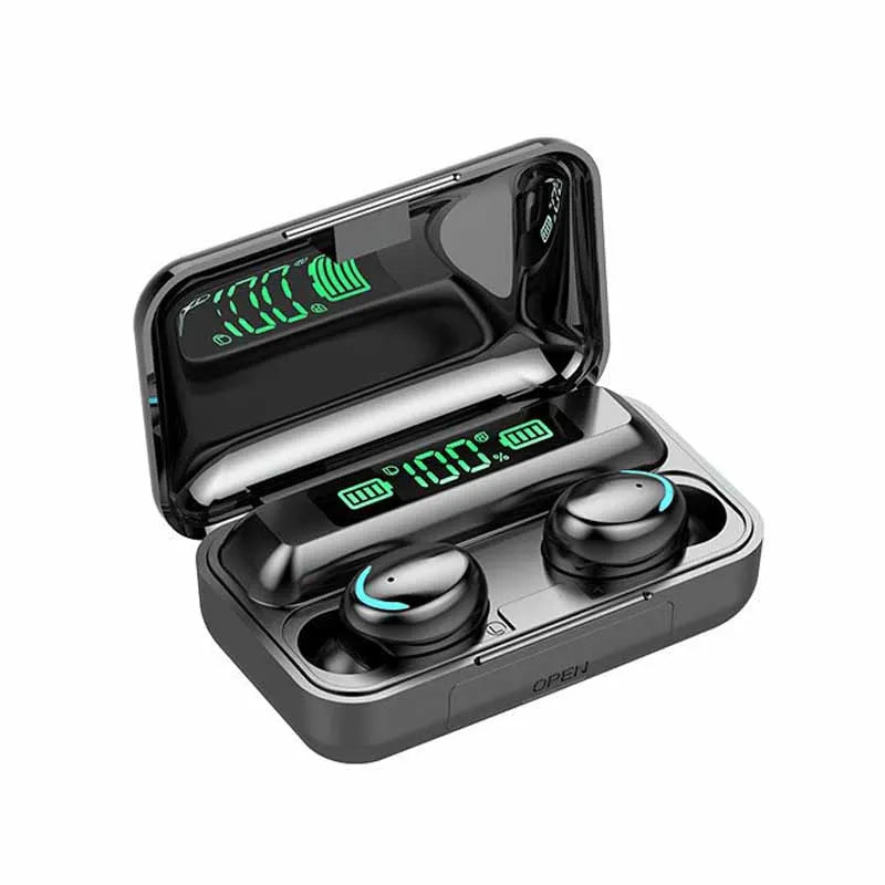 Fones de ouvido bluetooth 5.0 TWS F9 com microfone Life Store Preto