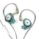 Fones de Ouvidos com Fios KZ EDX PRO Earbuds Life Store Cyan com Microfone