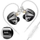 KZ-D-Fi Fones De Ouvido com Redução De Ruído, HiFi Bass Earbuds Monitor, 4-Le Life Store D-Fi Ajuste Dinâmico com Microfone