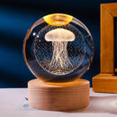 Luminária Decorativa Espacial 3D - Cosmic Glow Luminária Decorativa Espacial 3D - Cosmic Glow Life Store Água-viva Luz amarela de descanso
