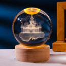 Luminária Decorativa Espacial 3D - Cosmic Glow Luminária Decorativa Espacial 3D - Cosmic Glow Life Store Castelo Luz amarela de descanso
