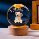 Luminária Decorativa Espacial 3D - Cosmic Glow Luminária Decorativa Espacial 3D - Cosmic Glow Life Store Urso Luz amarela de descanso