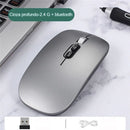 Mouse SILENCIOSO SLIM RECARREGÁVEL Bluetooth para Notebook Life Store