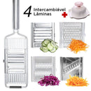 Ralador Profissional de Legumes Multiuso Com 4 Lâminas cc 13 Life Store 4 Lâminas + Pegador
