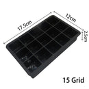 SYMEON Forma de Gelo Silicone Com Tampa Livre de BPA Flexivel 15 Cubos Life Store
