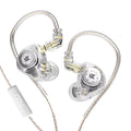 Fones de ouvido KZ EDX Pro, intra-auriculares dinâmicos com fio HiFi, com cancelamento de ruído
