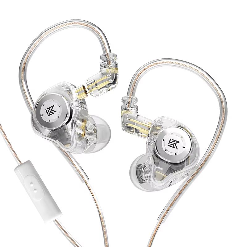 Fones de ouvido KZ EDX Pro, intra-auriculares dinâmicos com fio HiFi, com cancelamento de ruído