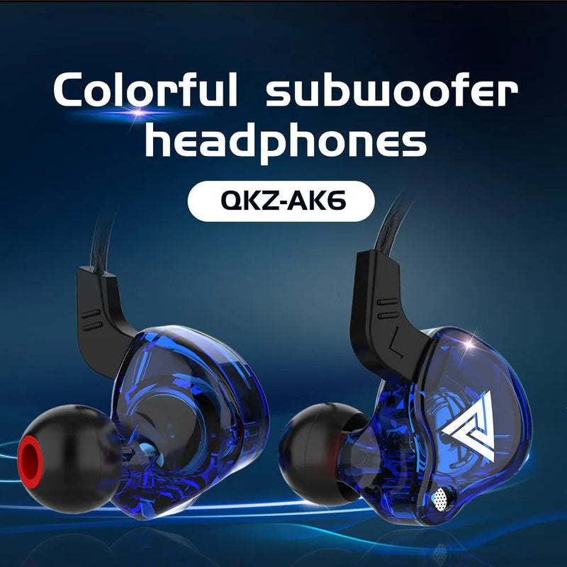 Fone de Ouvido QKZ-AK6 Com Microfone Original Life Store 
