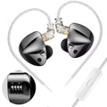 KZ-D-Fi Fones De Ouvido com Redução De Ruído, HiFi Bass Earbuds Monitor, 4-Le Life Store D-Fi Ajuste Dinâmico com Microfone 