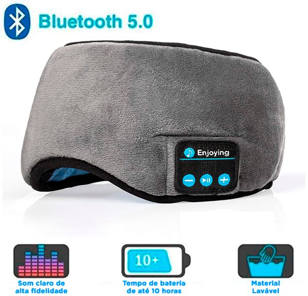 Máscara para Dormir com Fone de Ouvido Bluetooth - RelaxSound Máscara para Dormir com Fone de Ouvido Bluetooth - RelaxSound Life Store 