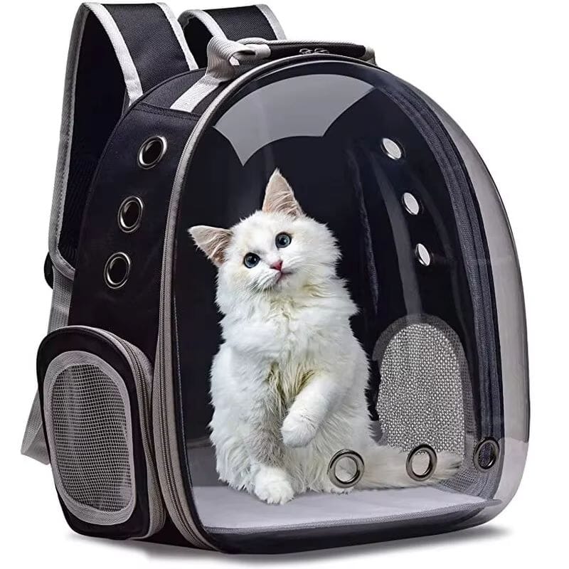 Mochila De Transporte Pets Cachorros E Gatos Com Ventilação Transparente E Visão Panorâmica Bolsa Astronauta Passeio Life Store 