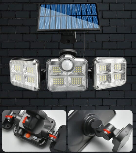 Refletor Led Solar Com 3 Cabeças 800W - EcoLight Refletor Led Solar Com 3 Cabeças 800W - EcoLight Life Store 