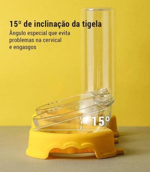 Tigela Ortopédica Anti Vômito para Pets - Bebedouro Automático pets 7 Life Store 