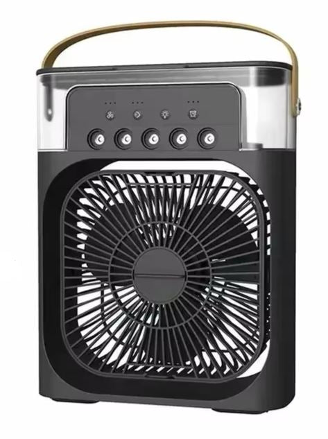 Ventilador Portatil de Mesa / Mini ar Condicionado 3 em 1 Life Store Preto 1 Unidade 