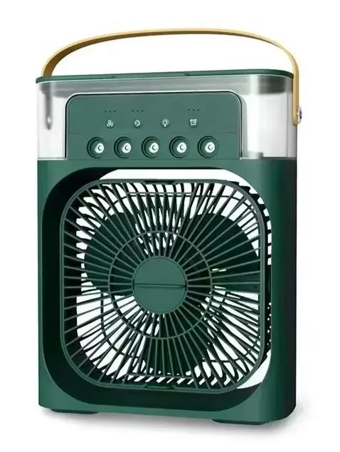 Ventilador Portatil de Mesa / Mini ar Condicionado 3 em 1 Life Store Verde 1 Unidade 